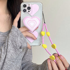 Funda para iPhone con corazón pastel danés