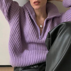 Danish Pastel Zip Up Jumper