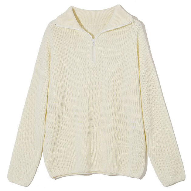 Danish Pastel Zip Up Jumper