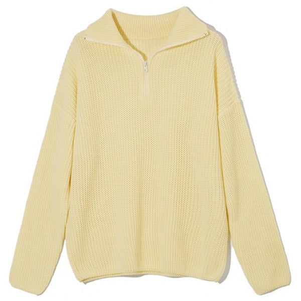 Danish Pastel Zip Up Jumper