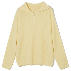 Danish Pastel Zip Up Jumper