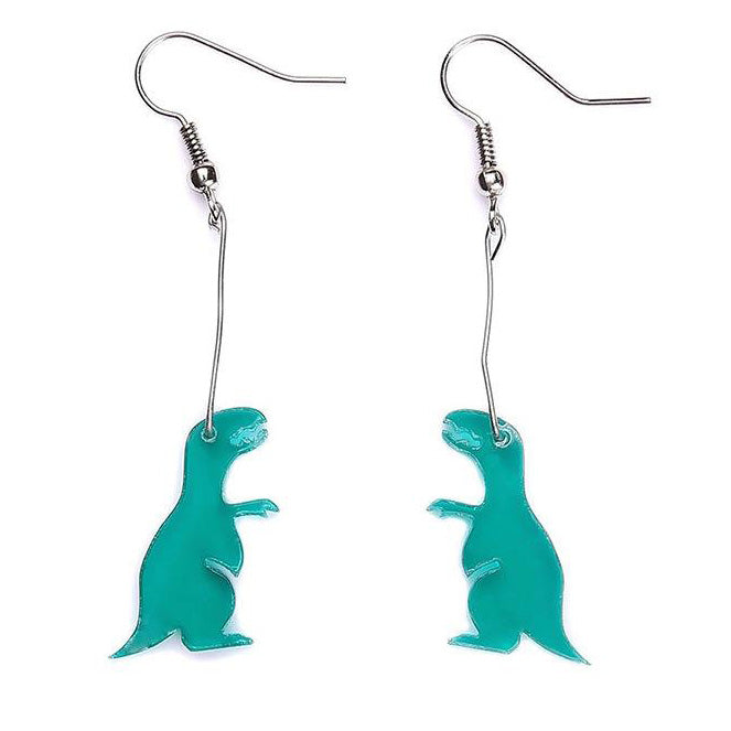 Pendientes de dinosaurio