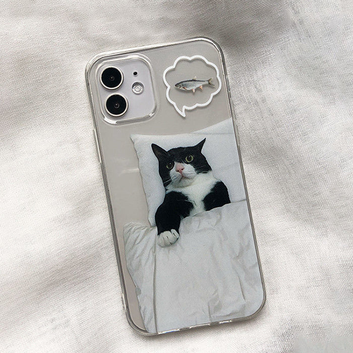 Funda para iPhone con Gato Soñando