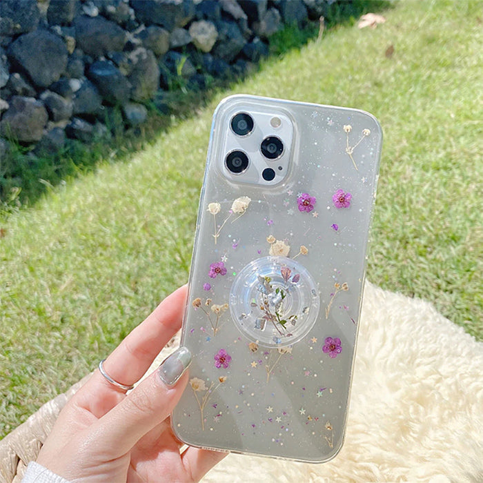 Funda para iPhone con flores secas 