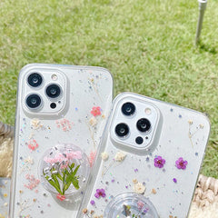 Funda para iPhone con flores secas 