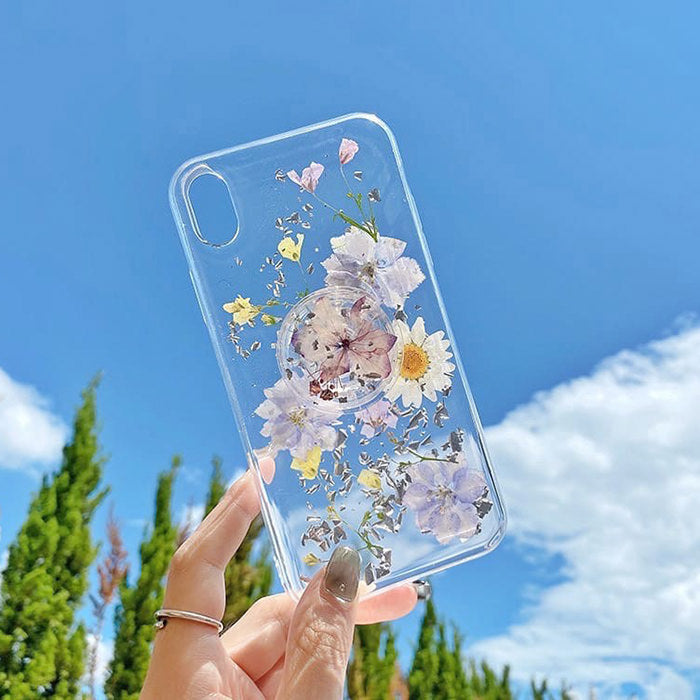 Funda para iPhone con flores secas 