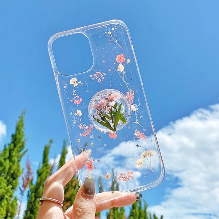 Funda para iPhone con flores secas 