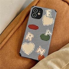 Funda para iPhone con diseño de pata de gallo