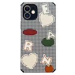 Earn Houndstooth iPhone Case