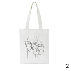 Face Outline Shoulder Bag