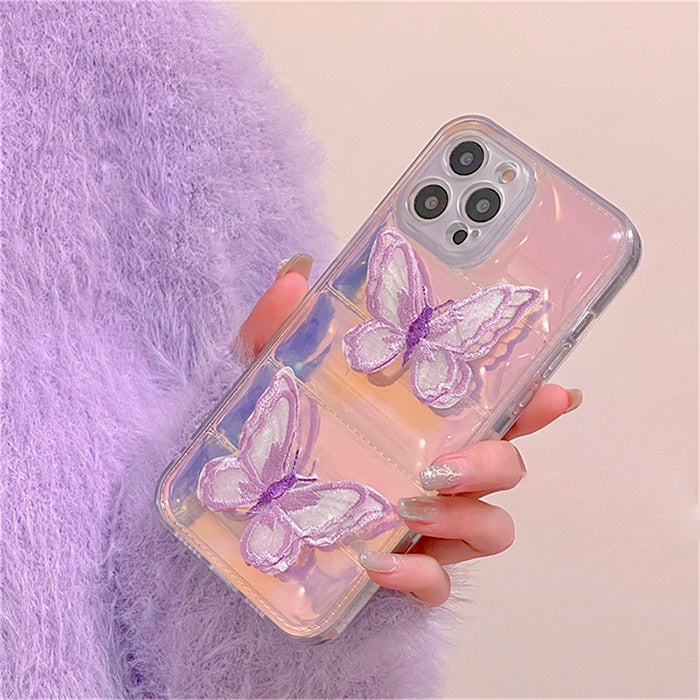 Funda para iPhone con láser de mariposa y hada