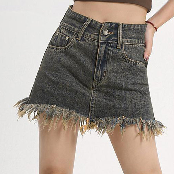 Fairy Grunge Denim Skirt