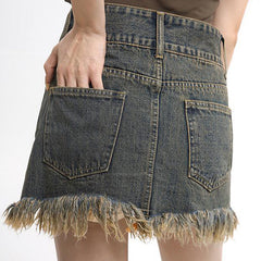 Fairy Grunge Denim Skirt