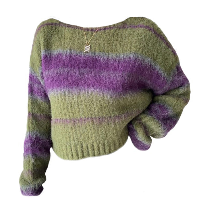 Fairy Grunge Striped Sweater