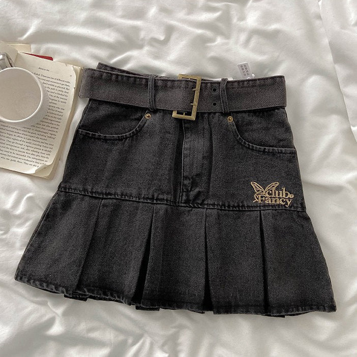 Fairycore Aesthetic Denim Skirt