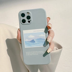 Funda para iPhone de montaña lejana