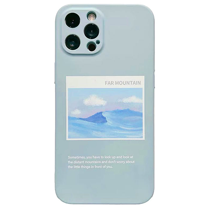 Funda para iPhone de montaña lejana