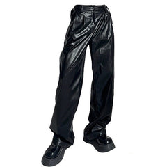 Faux Leather Grunge Pants