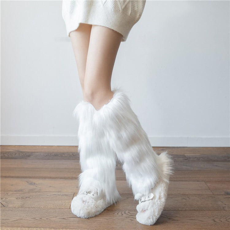 Faux Fur Leg Warmers