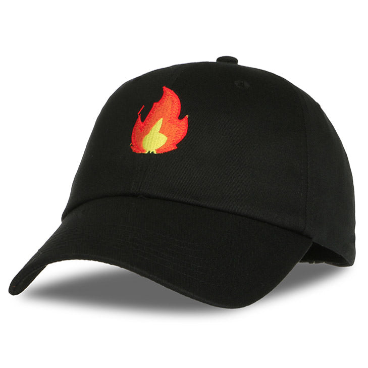 Gorra de emoji de fuego