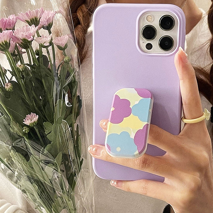 Funda para iPhone con agarre floral