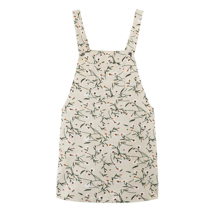 Floral Dungaree Dress