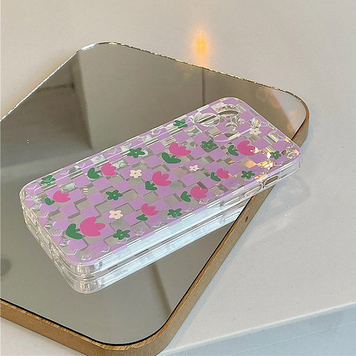 Flower Checker iPhone Case