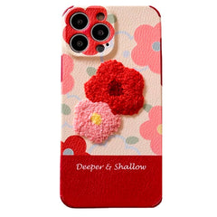 Flower Embroidery iPhone Case