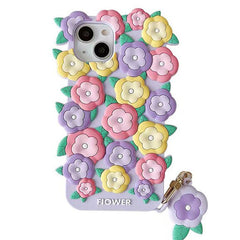 Funda para iPhone con diseño de jardín de flores