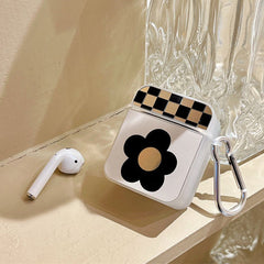 Estuche para Airpods con espejo de flores