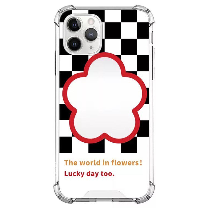 Funda para iPhone con espejo de flores