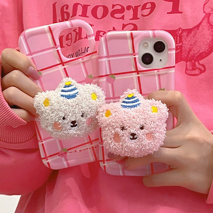 Funda para iPhone con diseño de oso esponjoso