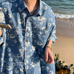 Jeanshemd „Vergissmeinnicht“