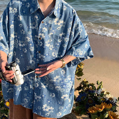 Jeanshemd „Vergissmeinnicht“