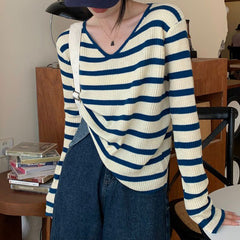 Geripptes Top „French Girl“