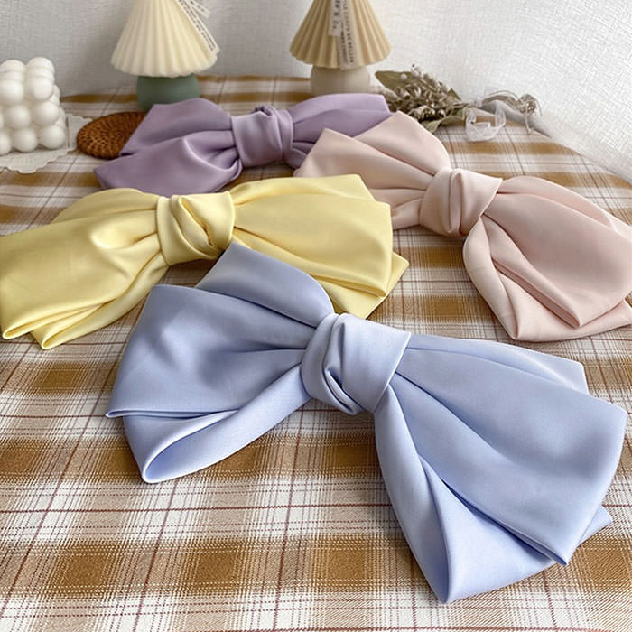 French Girl Satin Hair Bow