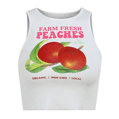 Fresh Peaches Ribbed Top