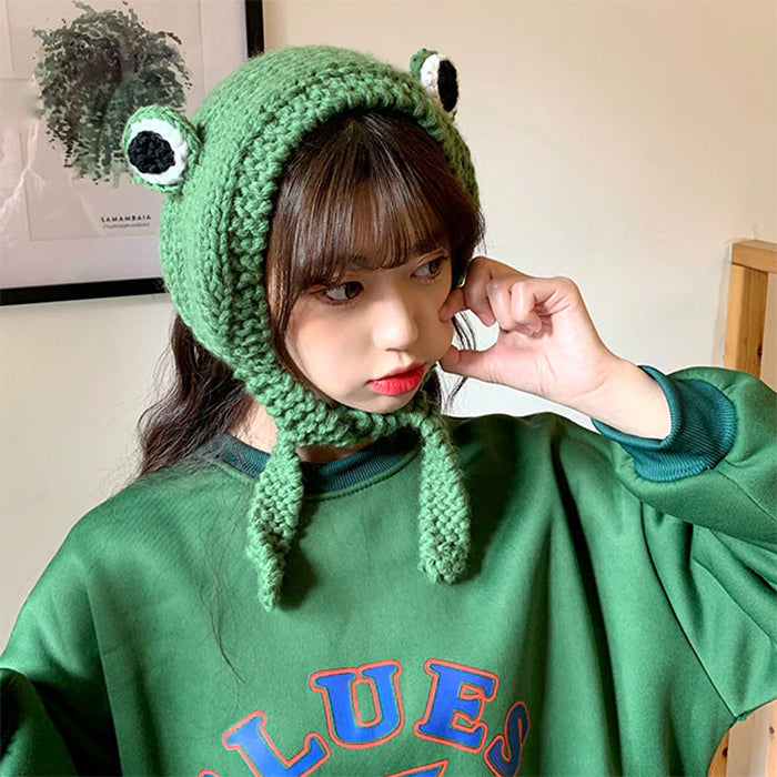 Frog Crochet Hat