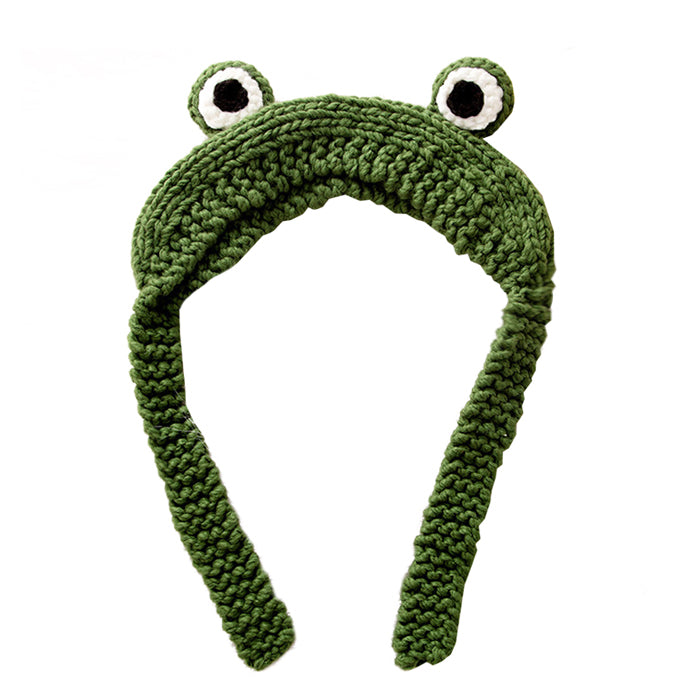 Gorro de rana de crochet