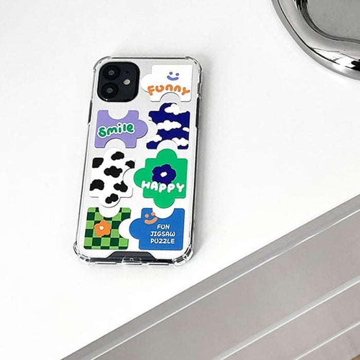 Funda para iPhone con rompecabezas divertido