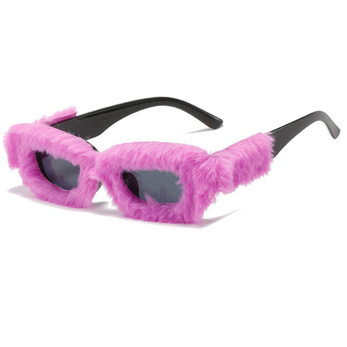 Flauschige Sonnenbrille