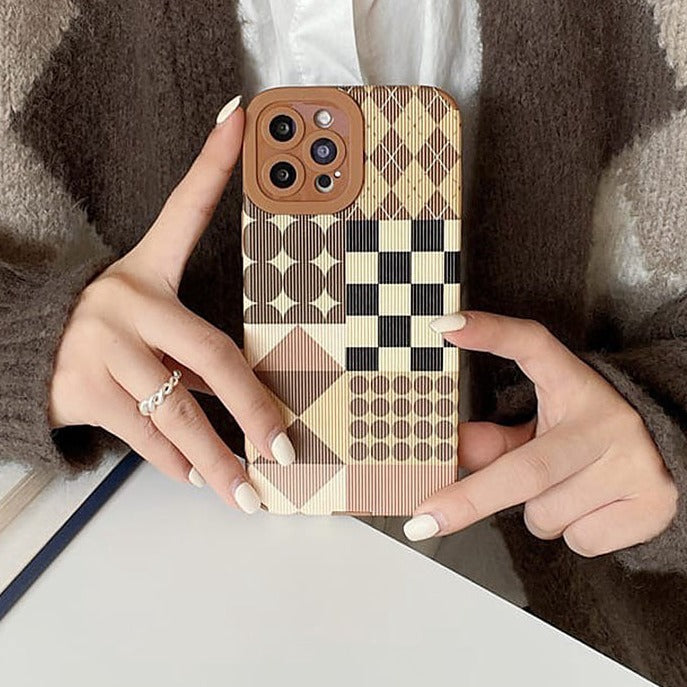 Funda para iPhone con estampado geométrico