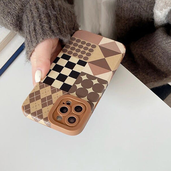 Funda para iPhone con estampado geométrico