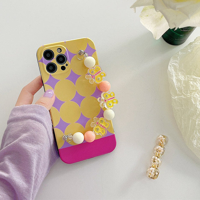 Funda para iPhone con cadena geométrica