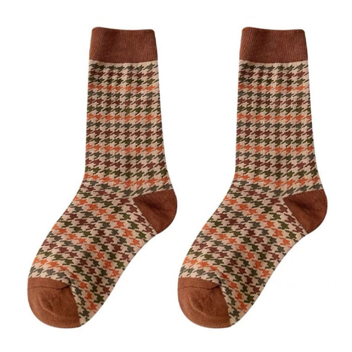 Socken mit geometrischem Muster