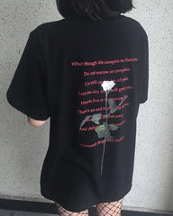 Camiseta Goth Rose