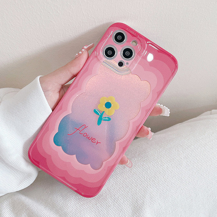 Funda para iPhone con flores degradadas