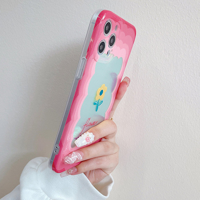 Funda para iPhone con flores degradadas