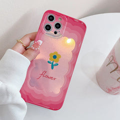 Funda para iPhone con flores degradadas