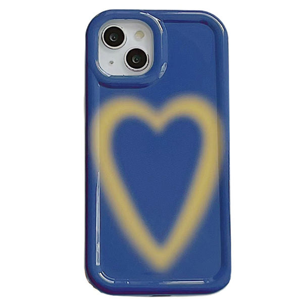 Gradient Heart Blue iPhone Case